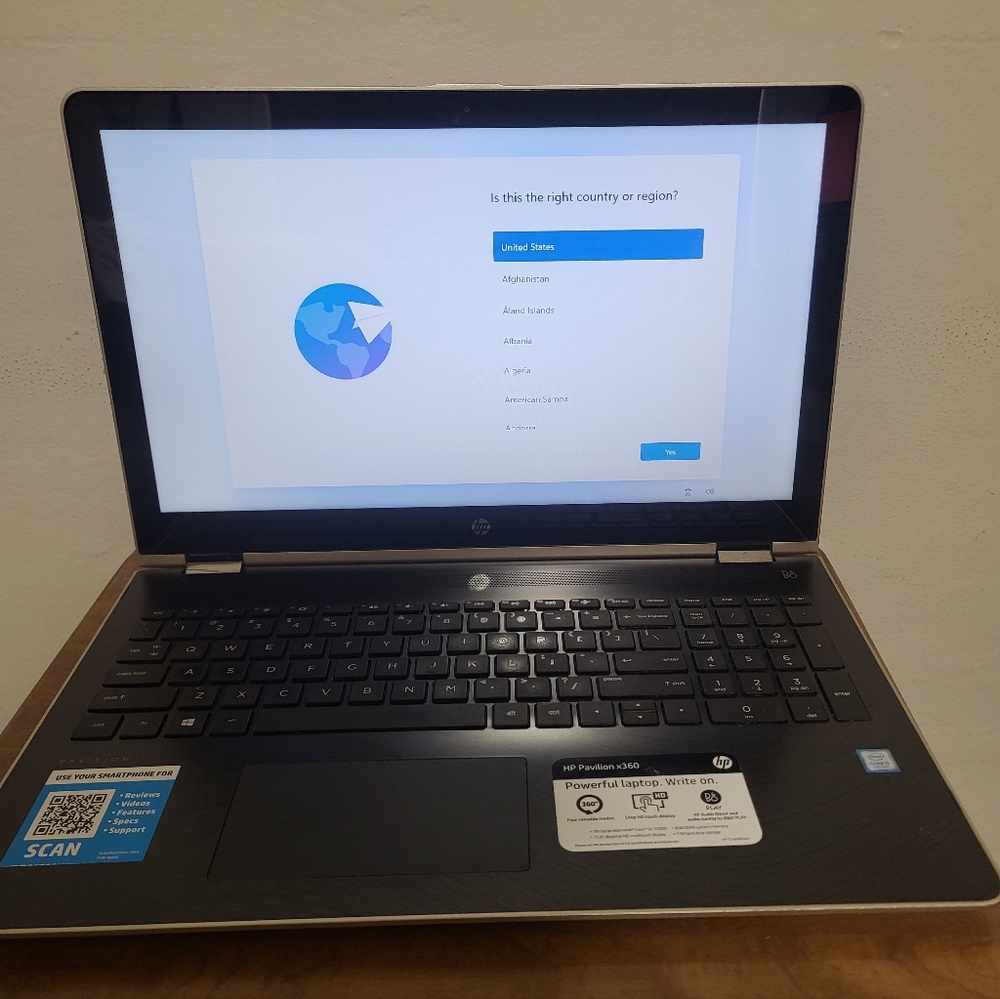 HP Pavilion x360 Convertible Laptop i5 7th Gen – Touchscreen  2-in-1